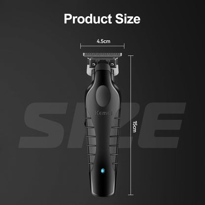 Kemei Professional Men’s Hair & Beard Trimmer – Precision T-Blade Grooming Clipper