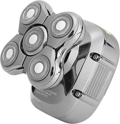 Laichy L-803 5-in-1 Professional Men’s Electric Shaver – 5 Rotary Heads with Grooming Attachments