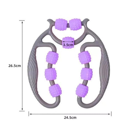 Multi-Point Body Massage Roller – Handheld Muscle Relaxation & Body Massage Tool