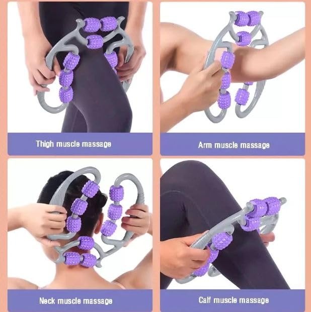 Multi-Point Body Massage Roller – Handheld Muscle Relaxation & Body Massage Tool