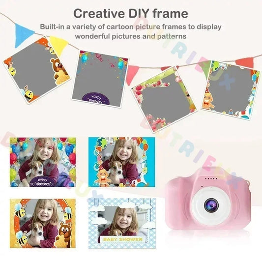 Kids Digital Camera for Children with LCD Screen, 32GB Storage & USB Accessories – Light Blue
