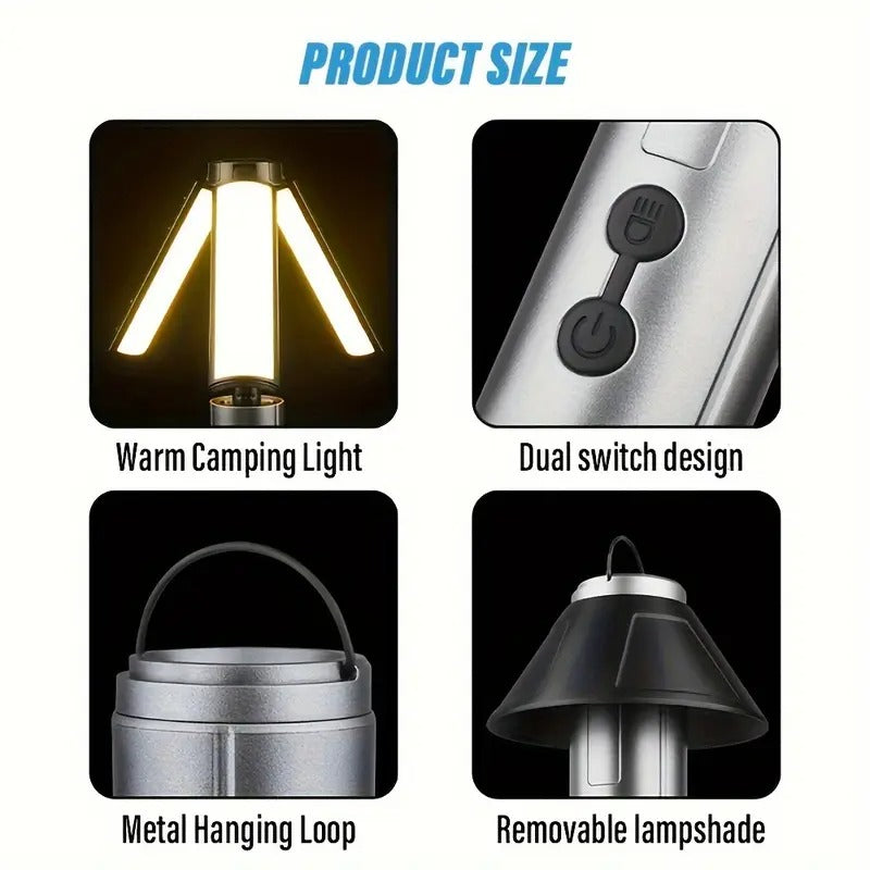 Multi-Function Telescopic Camping Lantern – Portable Extendable LED Light