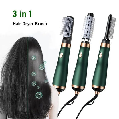 3-in-1 Hot Air Hair Styler with Interchangeable Brush Attachments