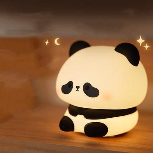 Panda Silicone LED Night Light | Soft, Safe Ambient Lamp for Kids' Rooms & Nurseries