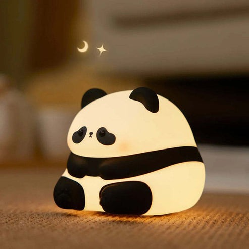 Panda Silicone LED Night Light | Soft, Safe Ambient Lamp for Kids' Rooms & Nurseries