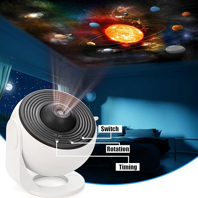 Galaxy Star Projector Planetarium Night Light – Space Projection Lamp