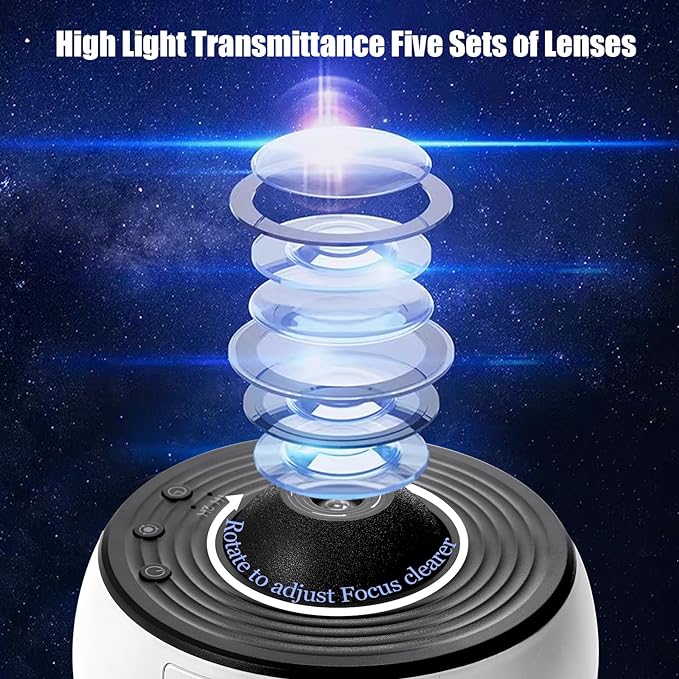 Galaxy Star Projector Planetarium Night Light – Space Projection Lamp