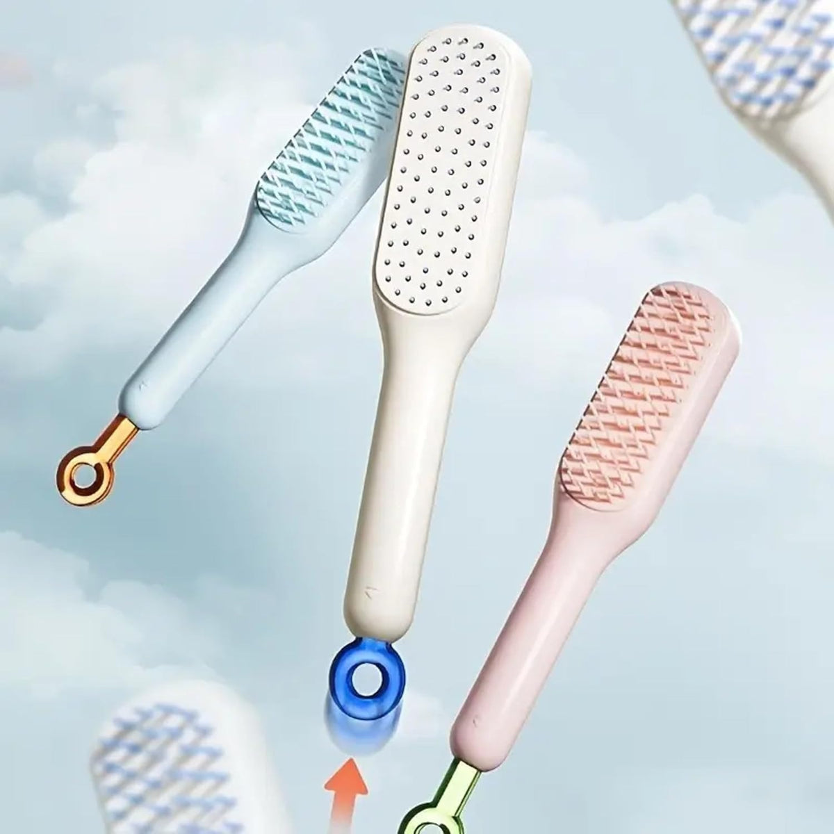 Self-Cleaning Hair Brush – Detangling & Scalp Massage Hairbrush for Women and Men