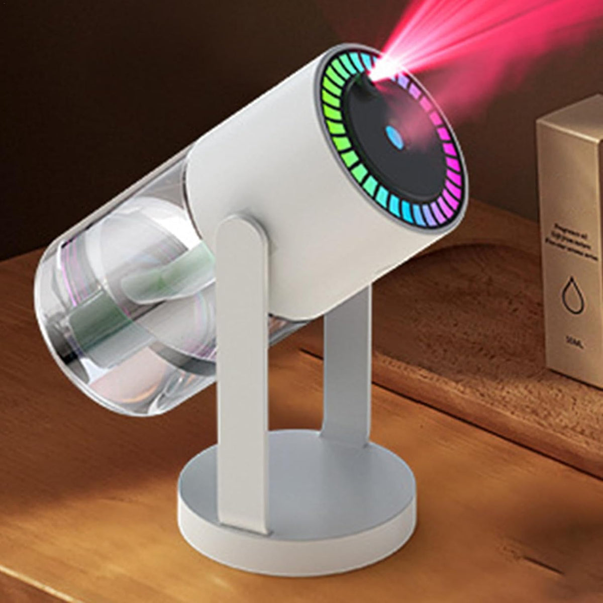 Star Projector Humidifier | LED Galaxy Light with Red Star Sky Effect & Mist Diffuser