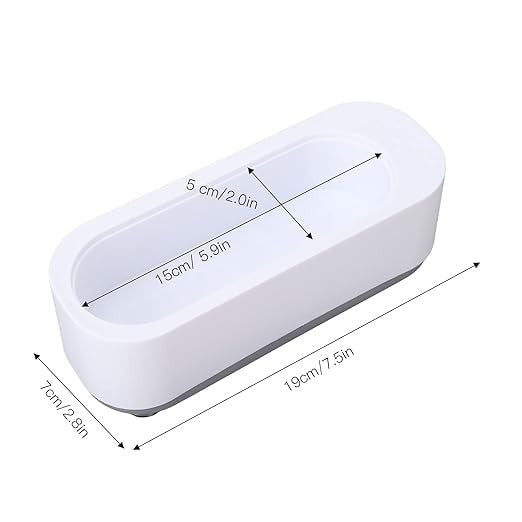 Ultrasonic Glasses Cleaner with Cleaning Tank – Compact Cleaning Machine for Eyeglasses, Watches & Small Accessories