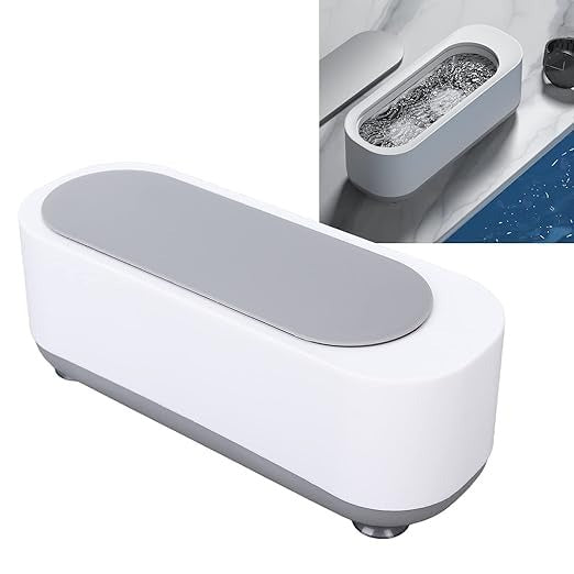 Ultrasonic Glasses Cleaner with Cleaning Tank – Compact Cleaning Machine for Eyeglasses, Watches & Small Accessories
