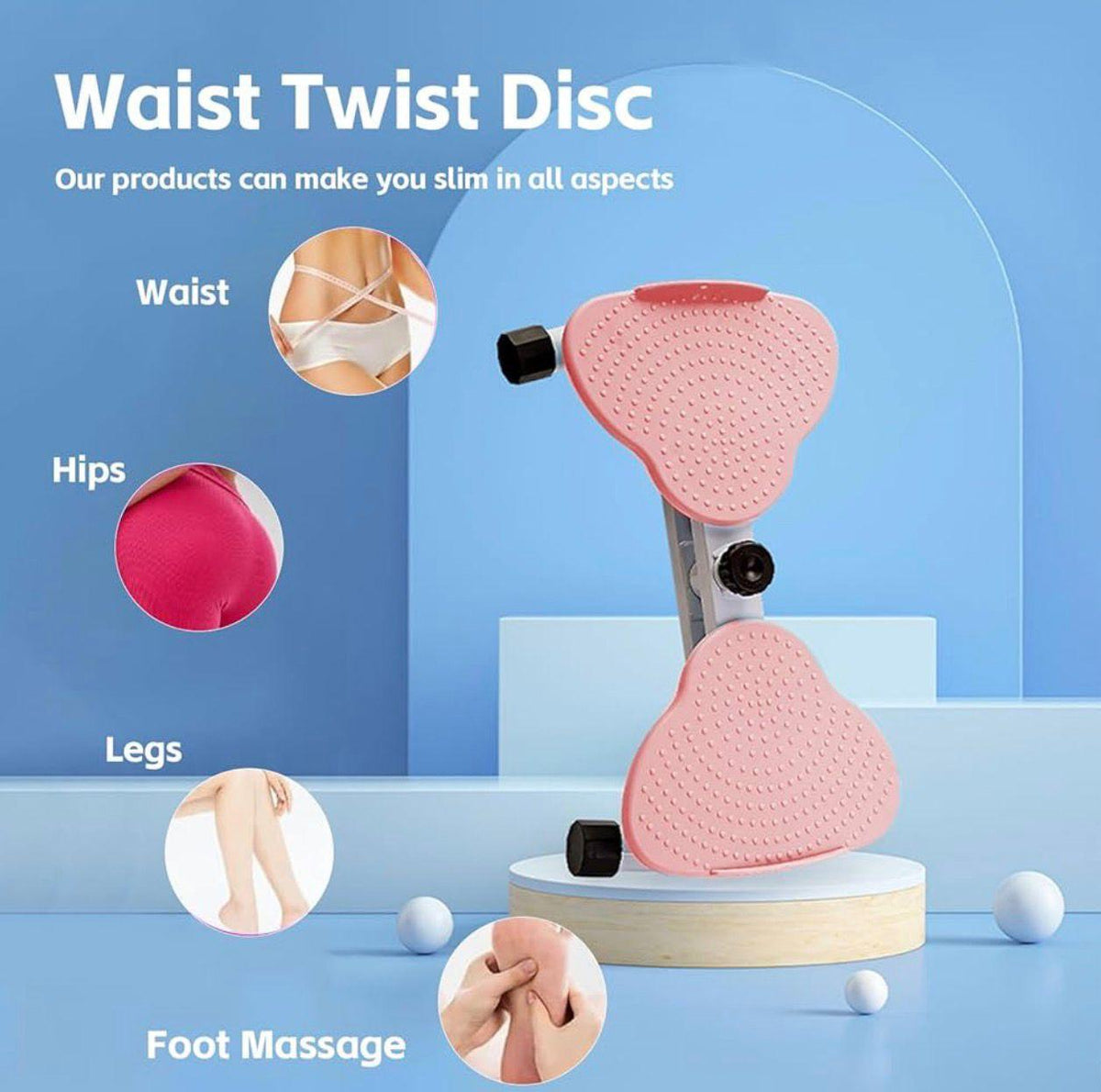 Waist Twisting Exercise Machine – Rotating Twist Board for Home Workouts