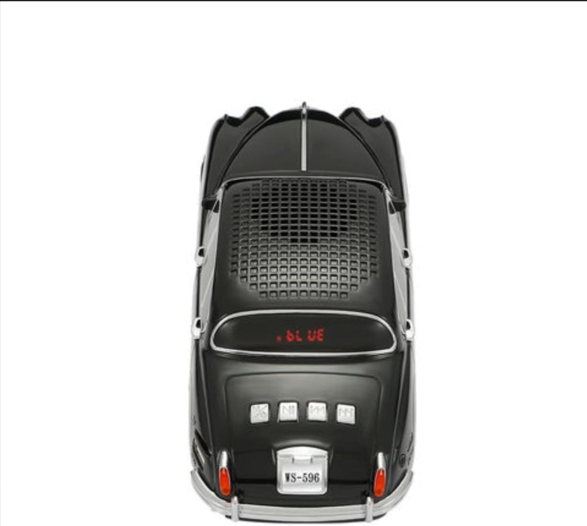 Retro Classic Car Wireless Speaker – Vintage Black Car Design with LED Lights